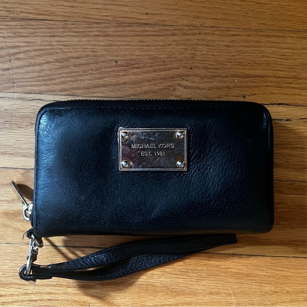 Michael Kors Black Wristlet